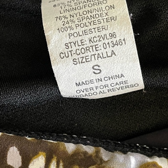 Kenneth Cole Black Shimmer Day Glow Push-up Bikini Sexy Modest Size Small - Picture 9 of 10